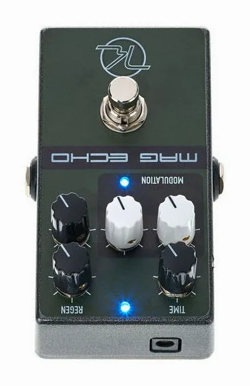 Keeley Magnetic Echo Delay, manopole viste dall'alto
