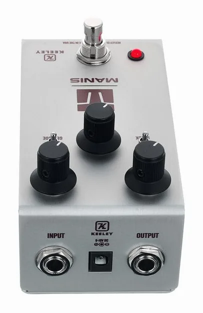 Keeley Manis Overdrive, grafica del pannello superiore