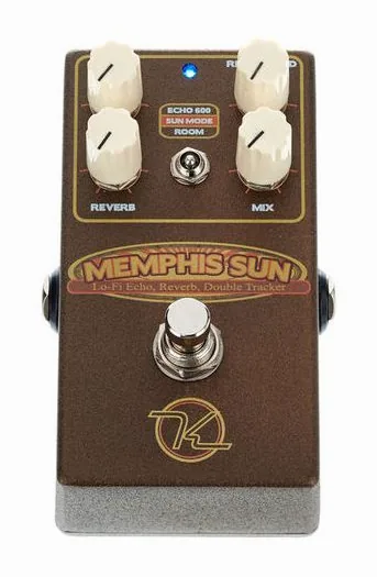 Keeley Memphis Sun Echo & Reverb, manopole viste dall'alto