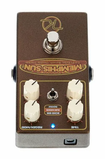 Keeley Memphis Sun Echo & Reverb, manopole viste dall'alto