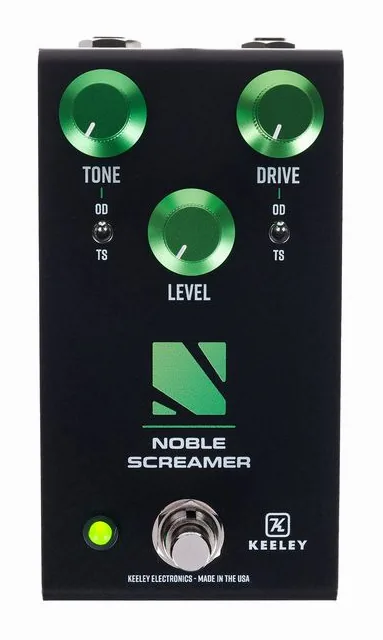 Keeley Noble Screamer Overdrive, manopole viste dall'alto