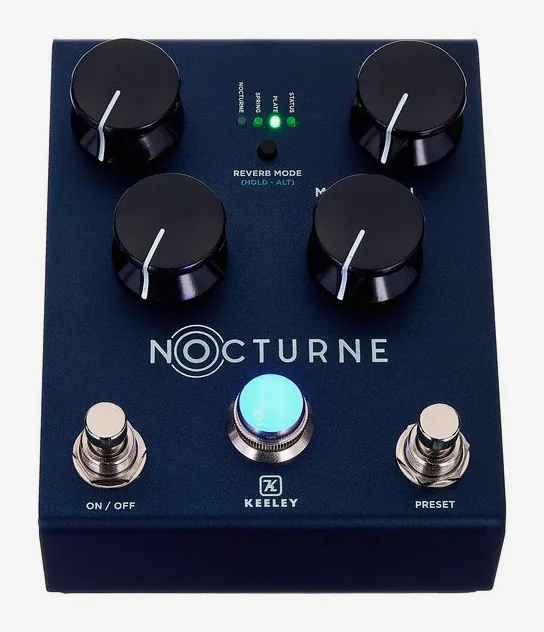 Keeley Nocturne - Reverb, led e interruttore a pedale