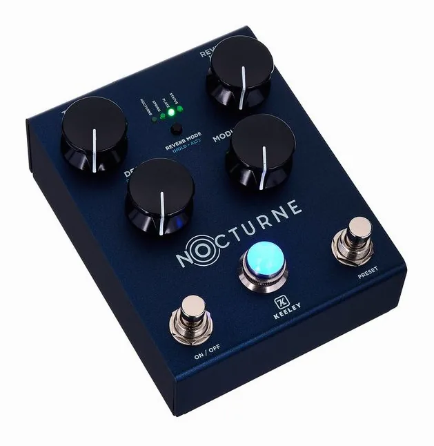 Keeley Nocturne - Reverb, led e interruttore a pedale