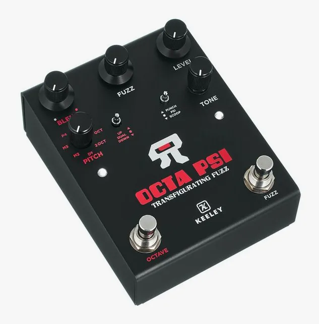 Keeley Octa Psi-Transfigurating Fuzz, ingressi e uscite laterali