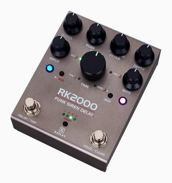 Keeley RK2000 Funk Siren Delay fotografato frontalmente