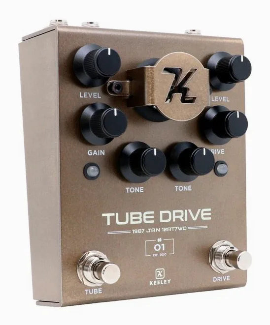 Keeley Tube Drive Distortion in primo piano frontale