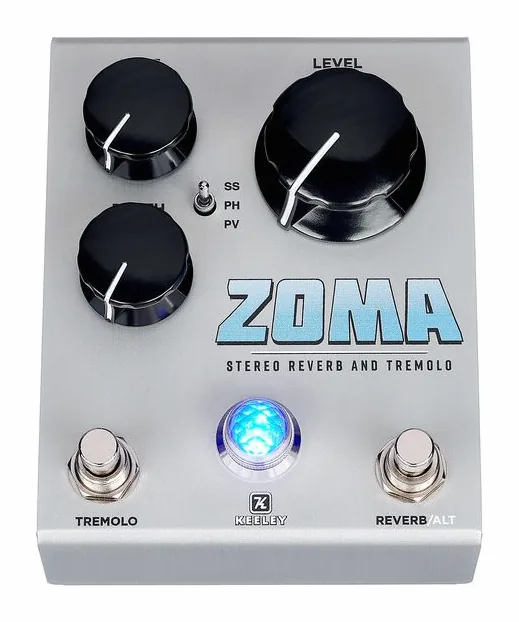 Keeley Zoma Stereo Reverb - Tremolo, connettori sul retro dell'unita