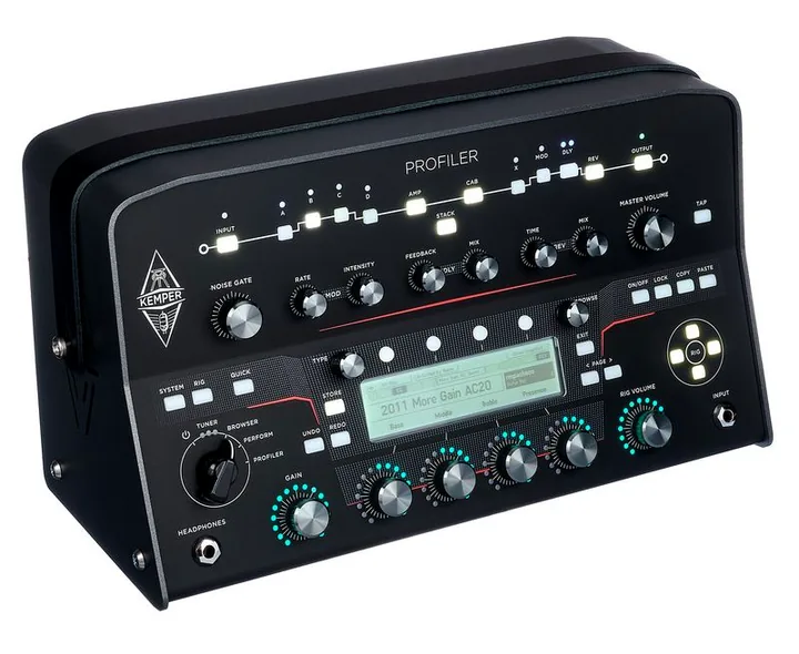 Kemper Profiler Head + Remote MK 2, logo e finiture del pannello frontale