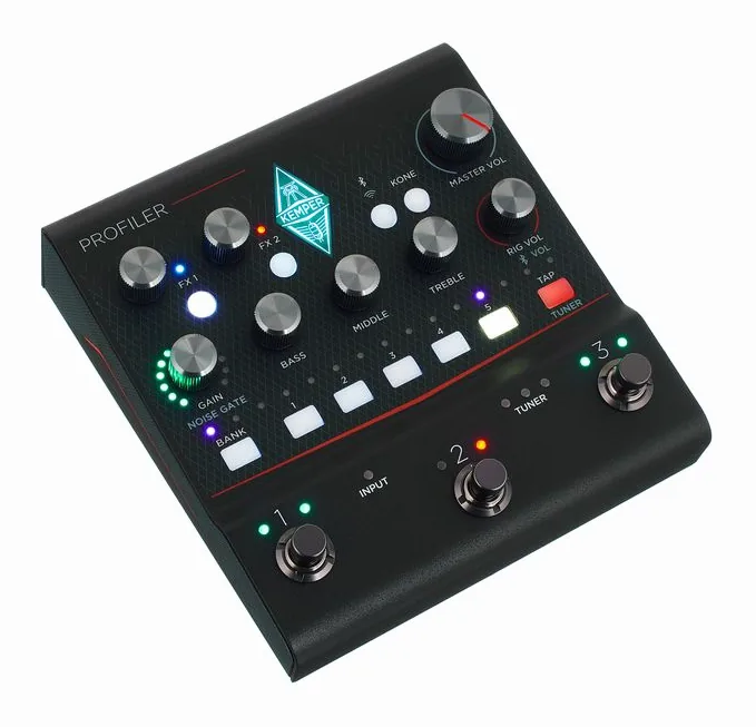 Kemper Profiler Player, manopole e selettore dei canali