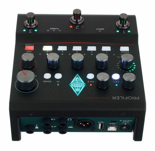 Kemper Profiler Player, manopole e selettore dei canali