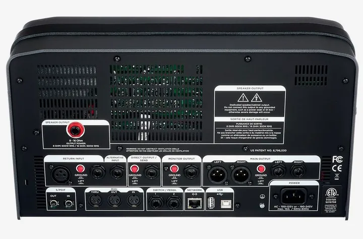 Kemper Profiler PowerHead+ Remote MK2, vista dall'alto della testata