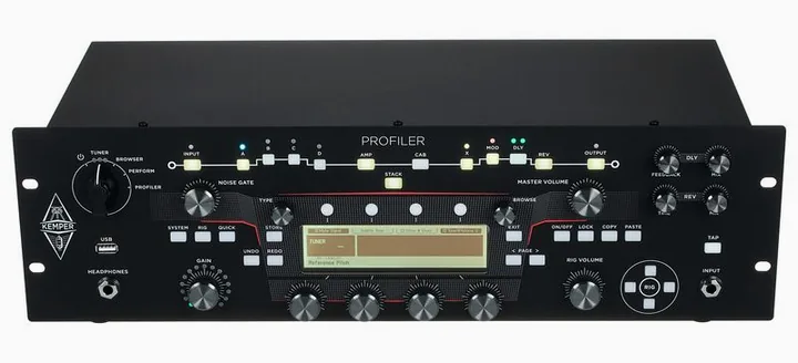 Kemper Profiler Rack MK 2, logo e finiture del pannello frontale