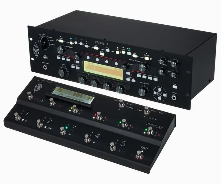 Kemper Profiler Rack + Remote MK 2, retro con le prese di collegamento