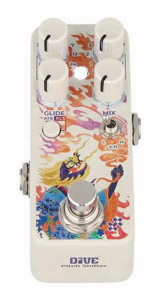 Klowra Dive Pitch Shifter, led e interruttore a pedale