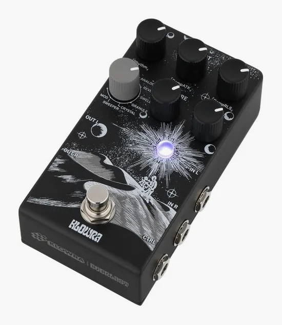 Klowra Everlast Stereo Delay, connettori sul retro dell'unita