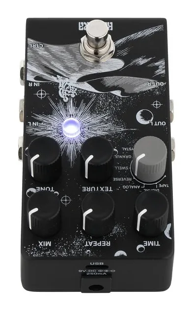 Klowra Everlast Stereo Delay, connettori sul retro dell'unita