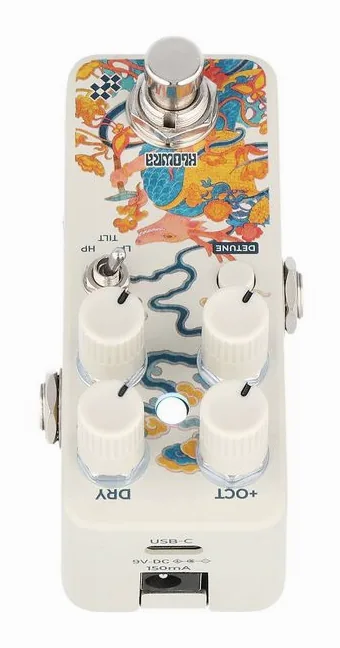Klowra Leap Polyphonic Octave, led e interruttore a pedale