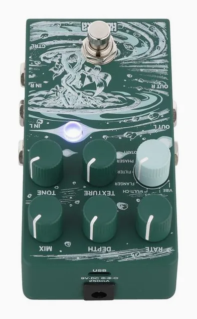 Klowra Sprout Stereo Modulation, led e interruttore a pedale