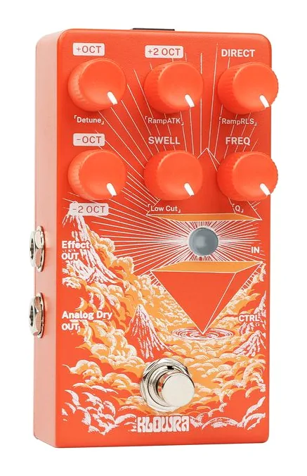 Klowra Verdict Polyphonic Octaver, led e interruttore a pedale