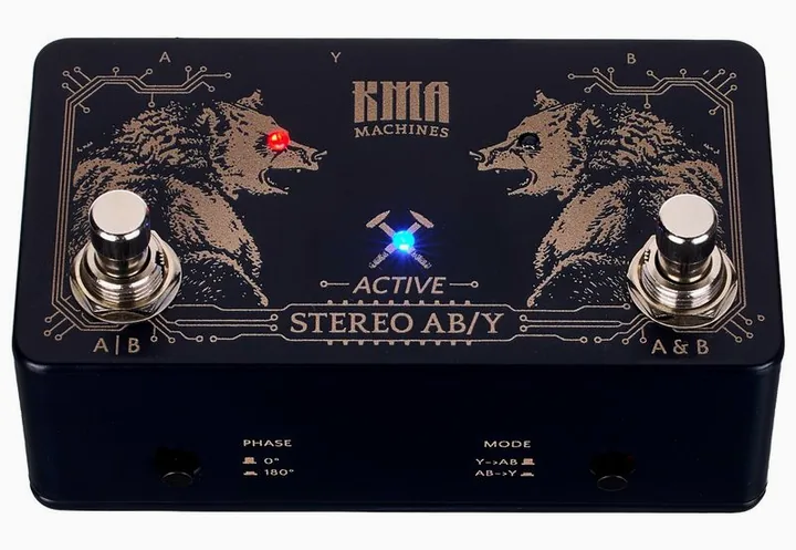 KMA Audio Machines Active Stereo AB/Y Switch, ingressi e uscite laterali