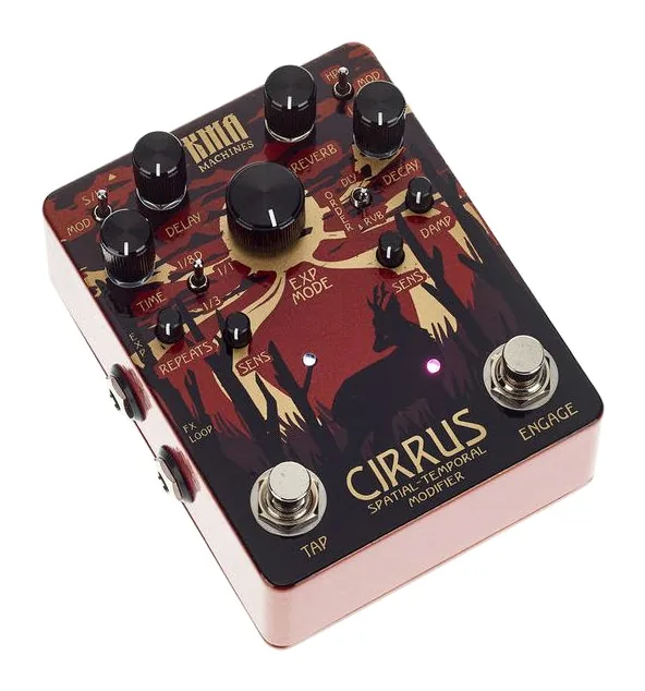 KMA Audio Machines Cirrus Delay and Reverb, connettori sul retro dell'unita