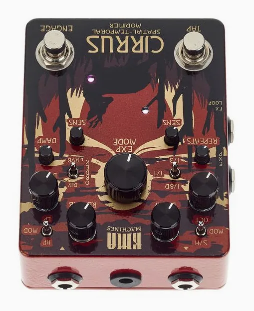 KMA Audio Machines Cirrus Delay and Reverb, ingressi e uscite laterali