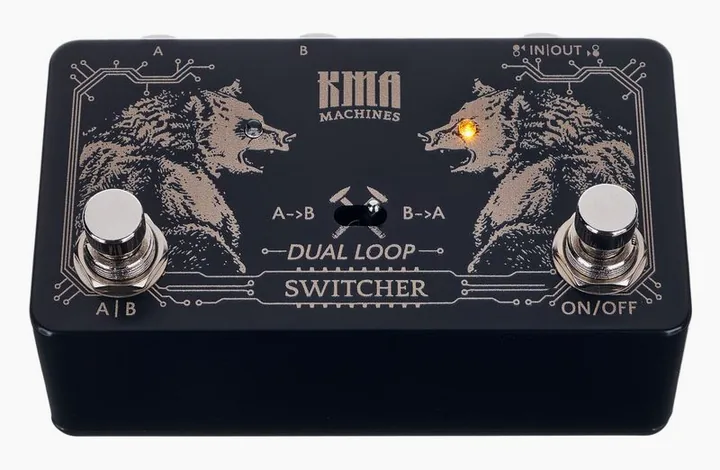 KMA Audio Machines Dual Loop Switcher, manopole viste dall'alto