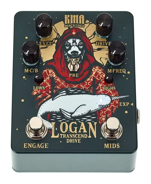 KMA Audio Machines Logan Overdrive, led e interruttore a pedale
