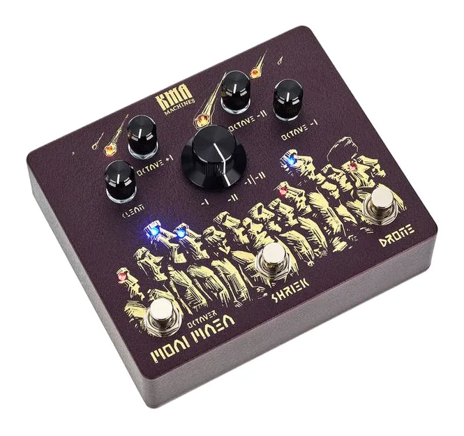 KMA Audio Machines Moai Maea Analog Octaver, manopole viste dall'alto