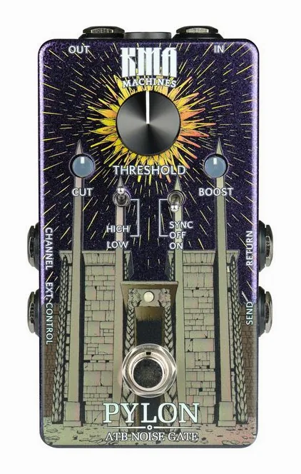 KMA Audio Machines Pylon Noise Gate, manopole viste dall'alto