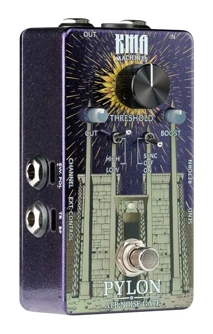 KMA Audio Machines Pylon Noise Gate, led e interruttore a pedale