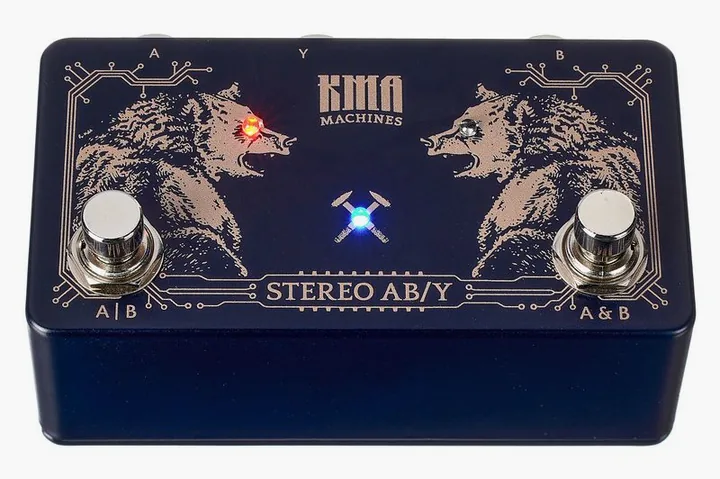 KMA Audio Machines Stereo AB/Y Switch, ingressi e uscite laterali
