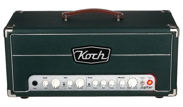 Koch Amps Jupiter J45HG Head Green, pannello dei controlli in primo piano