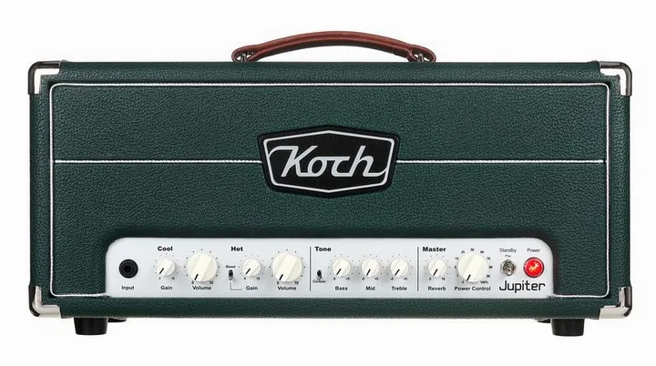 Koch Amps Jupiter J45HG Head Green, pannello dei controlli in primo piano