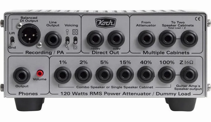 Koch Amps LB120-II/16, logo e finiture del pannello frontale