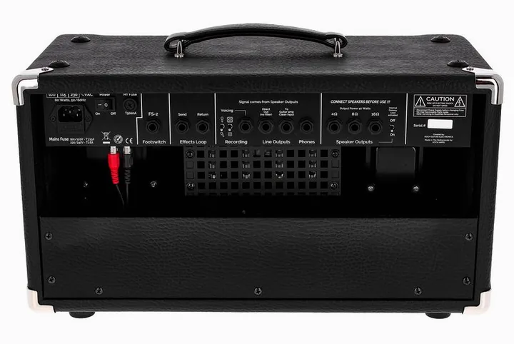 Koch Amps Studiotone XL Head, vista dall'alto della testata