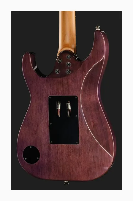 Kramer Guitars Quilt HHFR Ultraviolet Burst, selettore pickup e jack di uscita