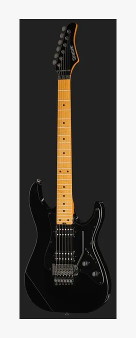 Kramer Guitars Volante HHFR Intruder Black, capotasto e prime posizioni della tastiera