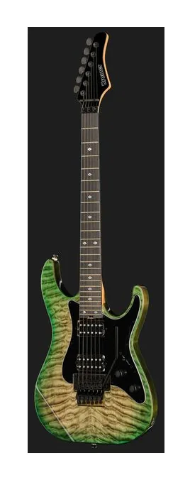 Kramer Guitars Volante Ql HHFR Ultramarine B, selettore pickup e jack di uscita