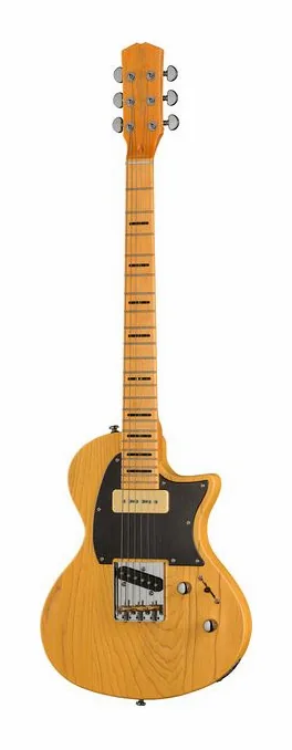 Larry Carlton I5T Butterscotch fotografato frontalmente