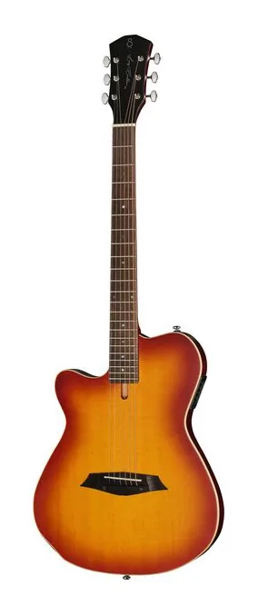 Larry Carlton G5A Tobacco Sunburst LH fotografato frontalmente