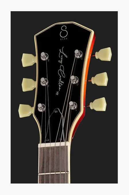 Larry Carlton H7F Tobacco Burst LH, corpo e verniciatura in primo piano