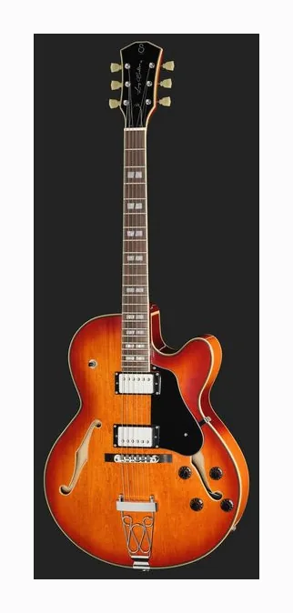 Larry Carlton H7F Tobacco Burst, pickup e manopole dei controlli