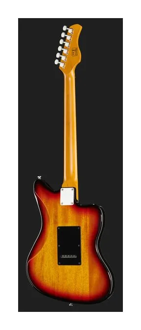 Larry Carlton J3 3-Tone Sunburst LH, corpo e verniciatura in primo piano