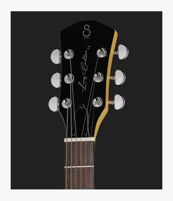 Larry Carlton L3 P90 TV Yellow, curve del body viste dall'alto