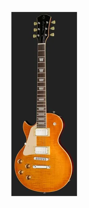 Larry Carlton L5 Amber Burst LH, curve del body viste dall'alto