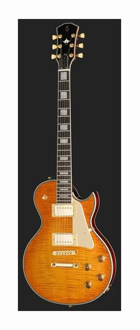 Larry Carlton L7 Dx Amber Burst, capotasto e prime posizioni della tastiera