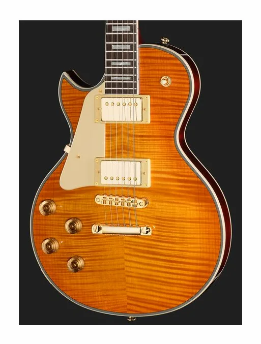 Larry Carlton L7 Dx Amber Burst LH, capotasto e prime posizioni della tastiera