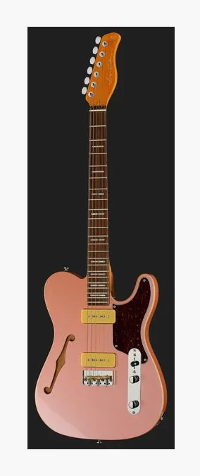 Larry Carlton T7TM Rosegold, paletta con meccaniche e logo