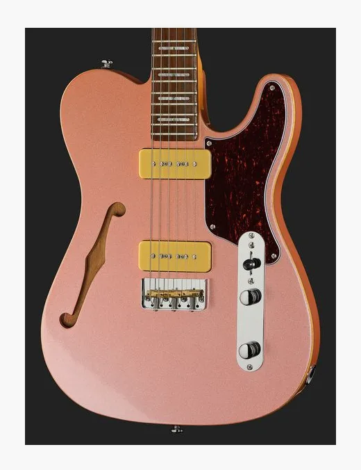 Larry Carlton T7TM Rosegold, selettore pickup e jack di uscita